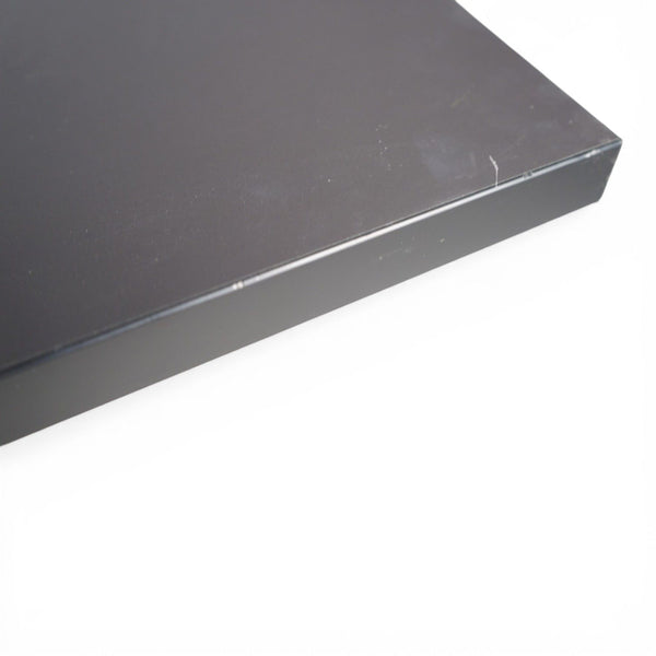 Svart møtebord 240x120 m/ krom understell