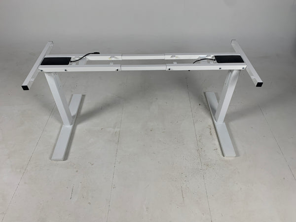 Elektrisk hev/senk understell fra Linak, hvit T-ben, for bordplate 120–180 cm
