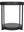Sidebord med glasstopp