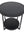 Sidebord med glasstopp