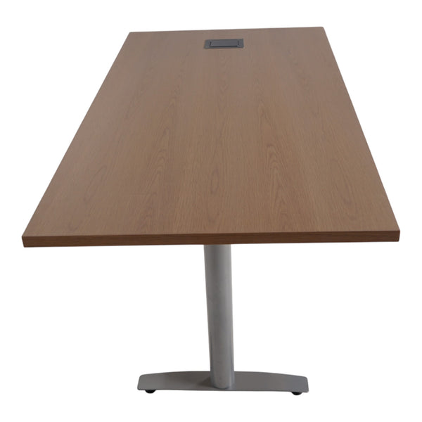 Møtebord trapes m/luke Eik 180x70-90cm