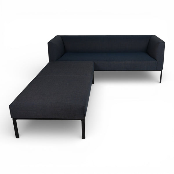 Sofa fra Andreu world med daybed, blågrå