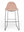 Barstol fra Johanson design i lys rosa stoff