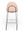 Barstol fra Johanson design i lys rosa stoff