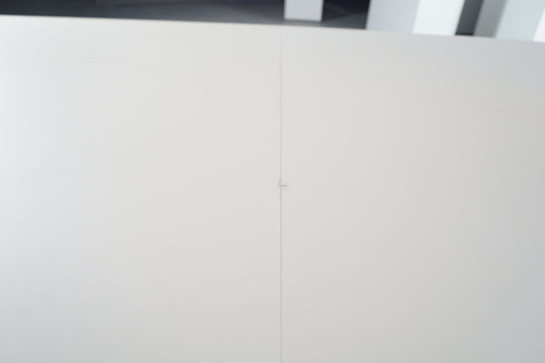 Møtebord beige 450x110-140cm, sort understell