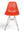Vitra eames plastic chair DSR rød