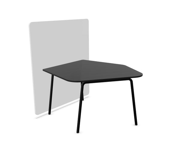 Spisebord FourReal Flake Diamond i sort nanolaminat