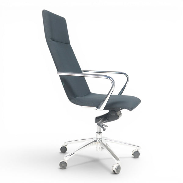Kontorstol m/armlener, sort