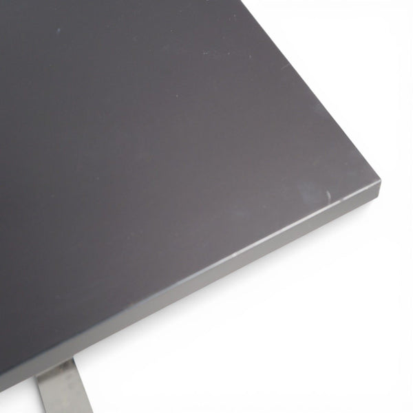 Svart møtebord 240x120 m/ krom understell