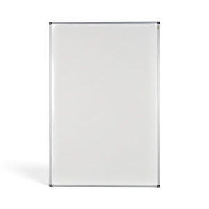 Bi-Office whiteboard i emalje 150x100 cm med sølvfarget aluminiumsramme