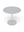 Loopr AS Cassina sidebord i grått metall med rund bordplate og sentrert søylefot