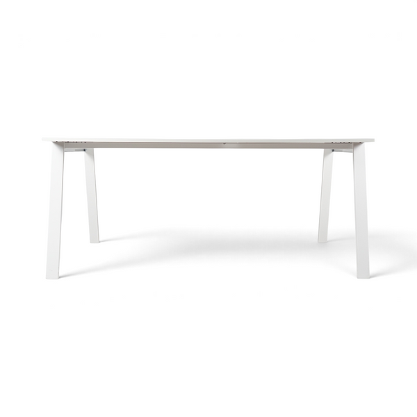 Loopr AS Edsbyn ståbord med hvit bordplate og hvitt understell, 210x125 cm, høyde 90 cm.