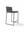 Loopr AS barstol i mørkegrått tekstil med slanke, sorte metallbein og minimalistisk design