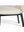 Normann Copenhagen spisestol i beige skinn med sorte bein, detalj av merkelappen