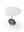 Loopr AS rundt kafébord med hvit bordplate og sølvfarget metallfot, 80 cm diameter