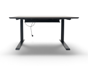 Loopr AS hev/senk arbeidspult med sort bordplate og sort understell i størrelse 120x90 cm