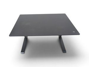 Loopr AS hev/senk arbeidspult med sort bordplate og sort understell, 120x90 cm for ergonomisk kontorarbeid.