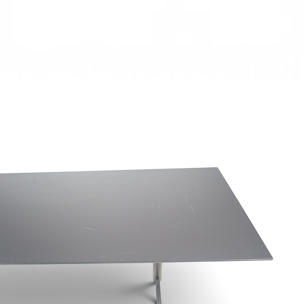 Loopr AS konferansebord med sort bordplate og sort understell, 240x80 cm, sett ovenfra