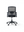 Refurnish by Loopr Ahrend kontorstol i sort med nettingrygg, armlener og hjul sett bakfra