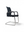 Refurnish by Loopr Ahrend konferansestol i sort med nettingrygg og understell i sølvfarget metall