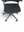 Refurnish by Loopr Ahrend kontorstol i sort tekstil med armlener og hjul for ergonomisk kontorarbeid