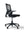 Refurnish by Loopr Ahrend kontorstol i sort med nettingrygg, justerbare armlener og hjul for kontorbruk