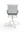 Refurnish by Loopr Alias conference chair with silver metal frame and black mesh back and seat.