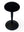 Refurnish by Loopr black Nicholai Wiig-Hansen balance stool with a round upholstered seat and stable base