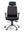 Refurnish by Loopr black ergonomic office chair with headrest, adjustable armrests, and chrome base on wheels.