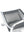 Refurnish by Loopr black mesh conference chair with chrome frame and wheels