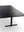 Refurnish by Loopr black rectangular meeting table measuring 240x120 cm with a minimalist pedestal base