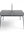 Refurnish by Loopr dark grey square desk with divider, 140x140cm, modern office furniture
