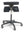 Refurnish by Loopr black ergonomic kneeling chair with adjustable seat and casters