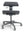 Refurnish by Loopr black ergonomic kneeling chair with adjustable seat and backrest, ideal for active sitting.