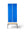 Refurnish by Loopr CLASSIC garderobeskap med to blå dører og integrert benkestativ i stål og tre