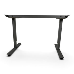 Refurnish by Loopr grey height-adjustable sit-stand desk frame for tabletops between 120 and 200 cm