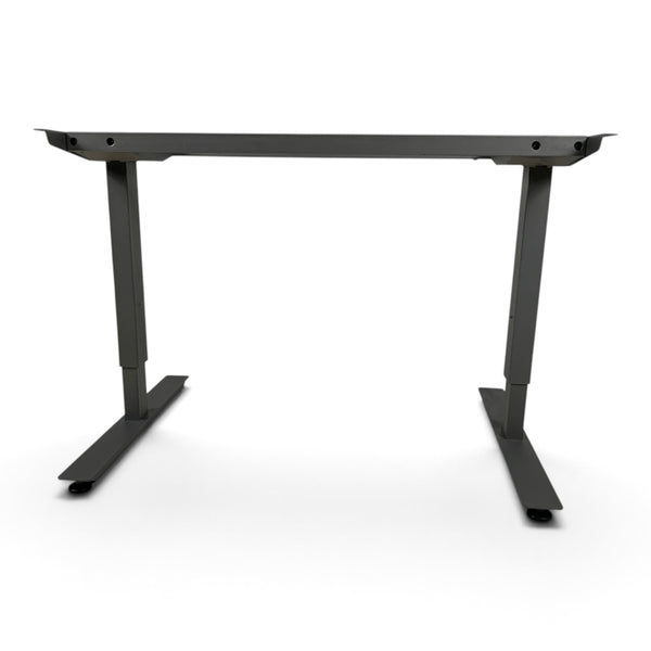 Refurnish by Loopr grey height-adjustable sit-stand desk frame for tabletops between 120 and 200 cm
