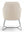 Refurnish by Loopr grey upholstered armchair with black metal legs