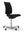 Refurnish by Loopr ergonomic HÅG office chair in black fabric without armrests on a five-star base with wheels