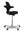Refurnish by Loopr HÅG Capisco 8106 ergonomic office chair with a black saddle seat and silver grey base