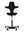 Refurnish by Loopr HÅG Capisco 8107 ergonomic office chair in black fabric with a high-adjustment base and saddle seat.