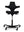 Refurnish by Loopr HÅG Capisco 8106 ergonomic office chair with a black saddle seat and black five-star base.