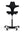Refurnish by Loopr HÅG Capisco 8107 ergonomic office chair in black fabric with a high-adjustment base.