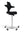 Refurnish by Loopr HÅG Capisco 8106 ergonomic office chair with black saddle seat and grey base on white background
