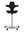 Refurnish by Loopr HÅG Capisco 8106 ergonomic office chair with black saddle seat and silver grey base
