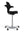 Refurnish by Loopr HÅG Capisco 8106 ergonomic office chair with black saddle seat and silver grey base