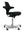 Refurnish by Loopr HÅG Capisco 8106 ergonomic office chair with black saddle seat and silver grey five-arm base
