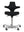Refurnish by Loopr HÅG Capisco 8106 ergonomic office chair in black fabric with a silver grey five-star base