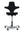Refurnish by Loopr HÅG Capisco 8106 office chair with a black upholstered seat and silver five-star base