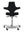 Refurnish by Loopr HÅG Capisco 8106 ergonomic office chair in black fabric with a silver grey five-star base